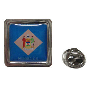 Delaware Flag Design Lapel Pin